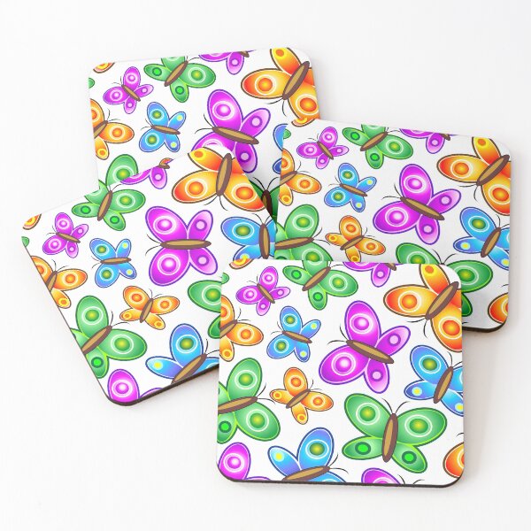 Item preview, Butterflies Colorful Pop Art Pattern designed and sold by BluedarkArt.