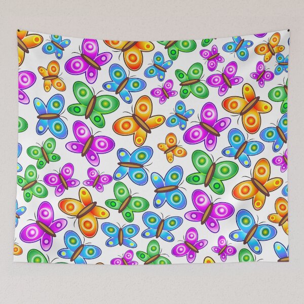 Item preview, Butterflies Colorful Pop Art Pattern designed and sold by BluedarkArt.