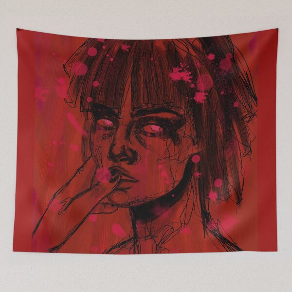Item preview, Girl in red designed and sold by JackieBruDraws.