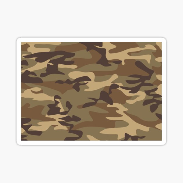 Camouflage Pattern military three colors Sticker