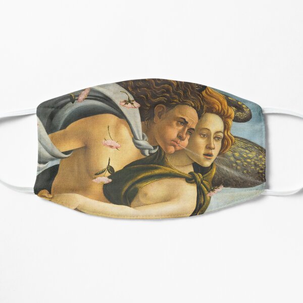 Sandro Botticelli "The Birth of Venus" Zephyr and his companion Mask