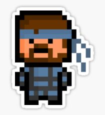 Pixel Solid Snake Sticker Sticker