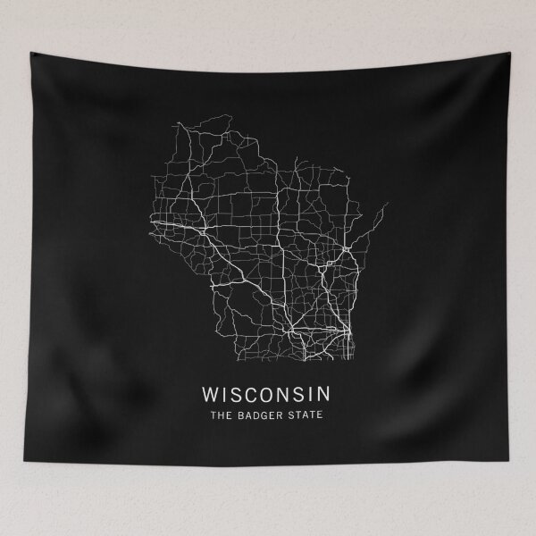 Item preview, Wisconsin State Road Map designed and sold by clarkstpress.