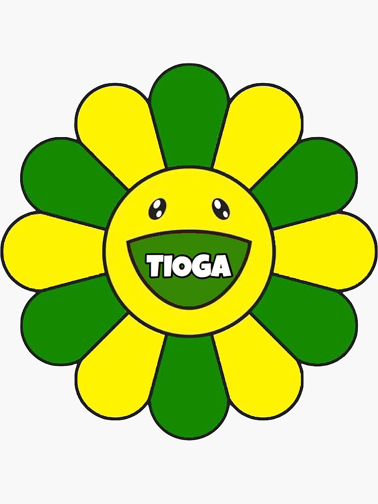 "Camp Tioga Flower" Sticker for Sale by stickyslay Redbubble