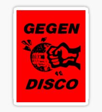 Gegen Disco (black + red) Sticker