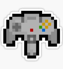 Pixel Nintendo 64 Controller Sticker