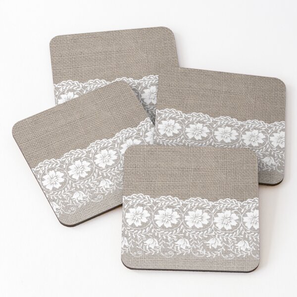 Item preview, Shabby Chic Burlap Lace  designed and sold by Image NDesign.