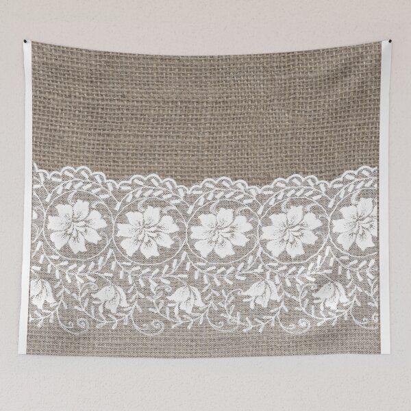 Item preview, Shabby Chic Burlap Lace  designed and sold by Image NDesign.