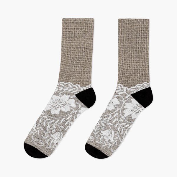 Item preview, Shabby Chic Burlap Lace  designed and sold by Image NDesign.