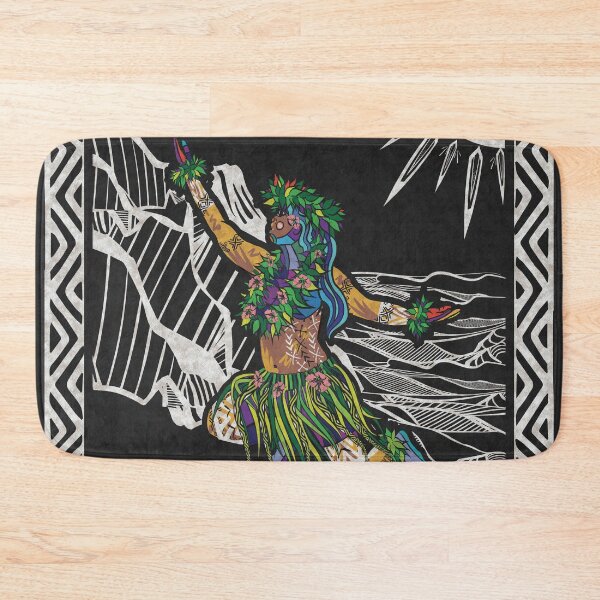 Item preview, Polynesian Hula Dancer Tapa Print designed and sold by sunnthreads.
