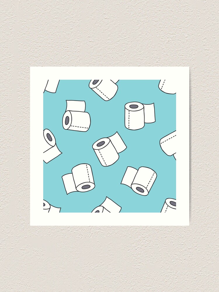 "doodle pattern. toilet paper" Art Print for Sale by zizimentos Redbubble