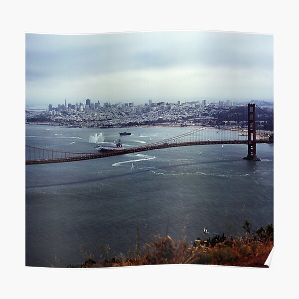 U.S.S. Nimitz - 75th Anniversary of the Golden Gate Bridge Poster