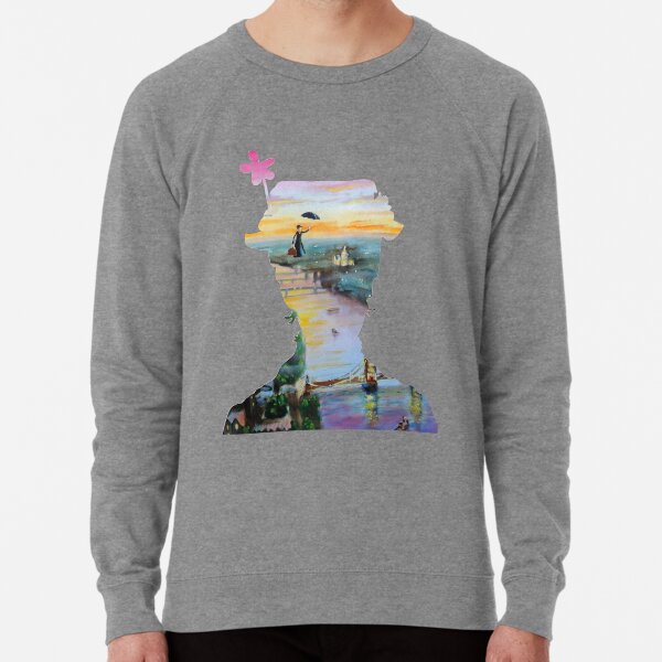 Mary Poppins volando sobre Londres Sudadera ligera