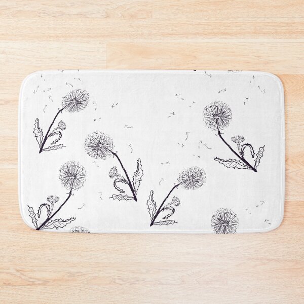 Item preview, black and white dandlion  designed and sold by Stephanie  Skeem.