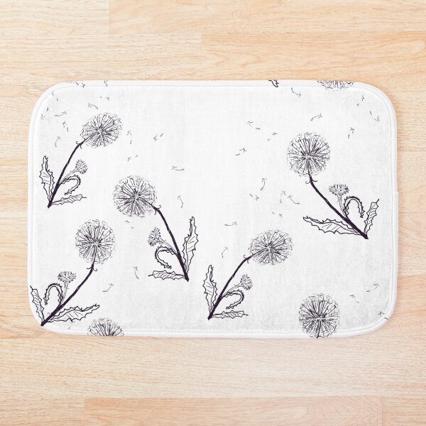 Item preview, black and white dandlion  designed and sold by Stephanie  Skeem.