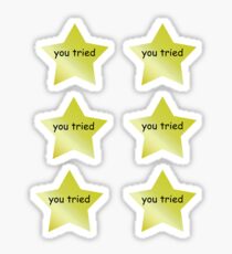 You Tried 6 pack Sticker