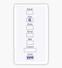 Starbucks Order - White Mocha Sticker