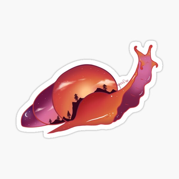Lesbian Pride Snail Sticker