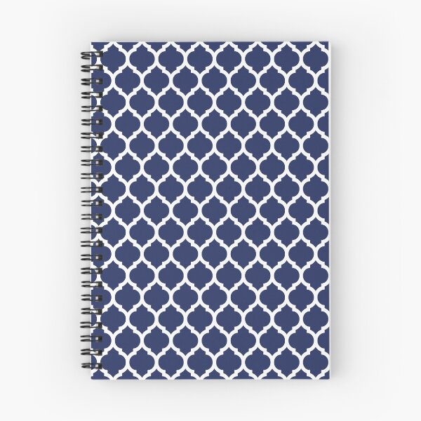 Item preview, White Lattice Pattern On Navy Background designed and sold by StudioArt63.