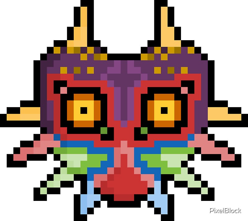 "Pixel "Majora's Mask" - Legend Of Zelda" Stickers by PixelBlock