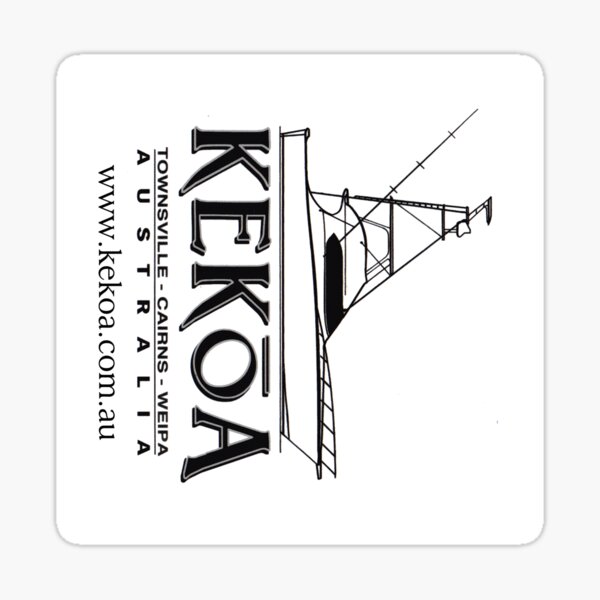 KEKOA Boat Stickers (Boat Silouhette) Sticker