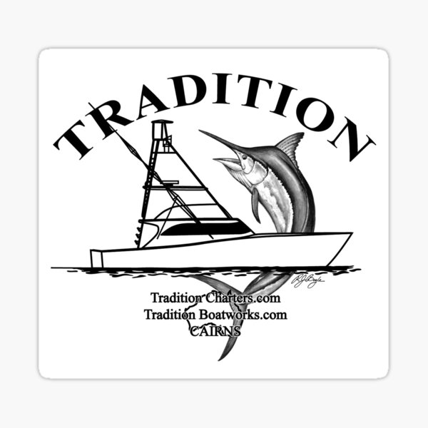 Boat Stickers - Tradition Charters Sticker