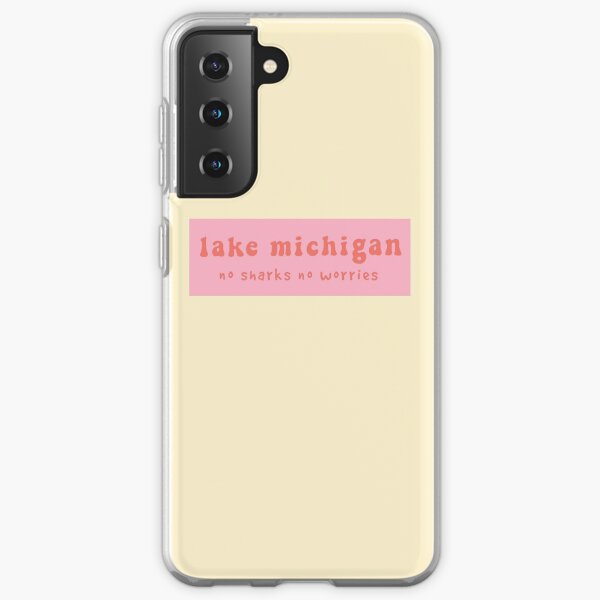 Lake Michigan Groovy Pink Samsung Galaxy Soft Case