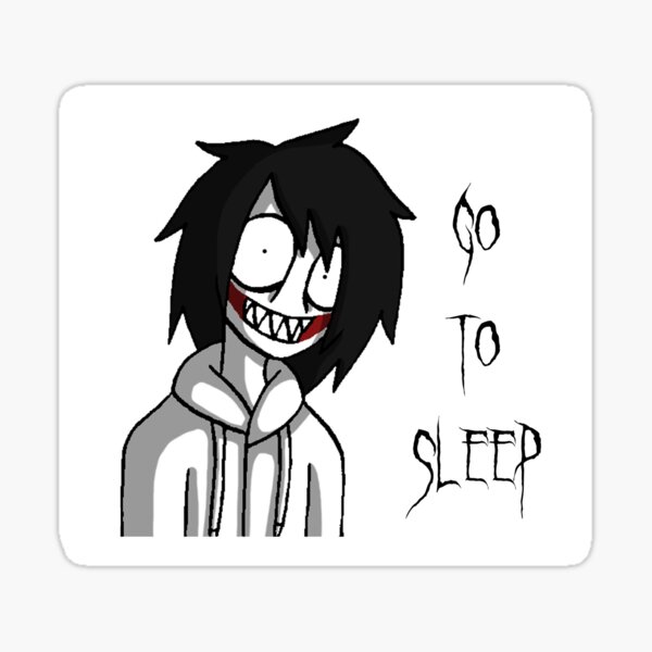 Creepypasta Jeff the Killer Sticker for Sale by HeyitsSmile