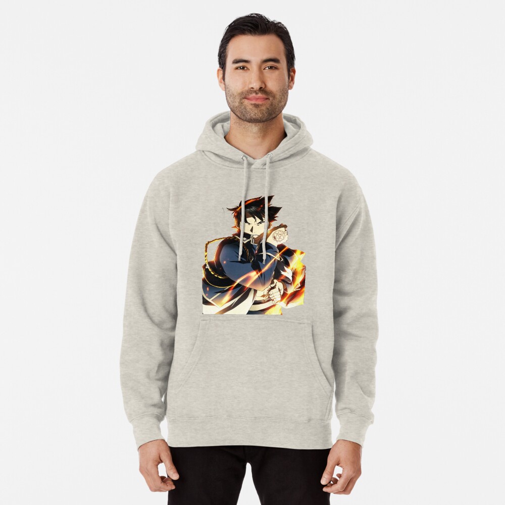 Flame Alchemist Roy Fullmetal Alchemist Brotherhood Anime Manga Men//Women Unisex Hoodie