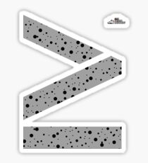 Cement splatter Roman numeral 4 sticker Sticker