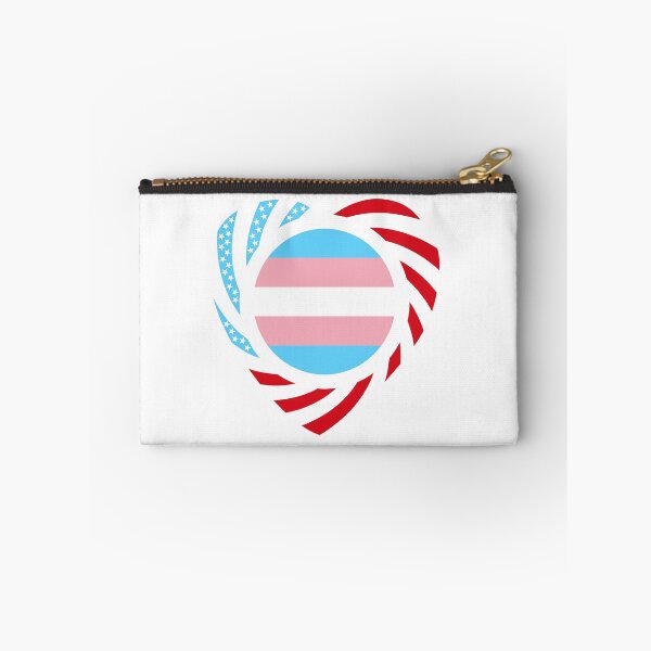 Item preview, Rainbow Murican Patriot Flag Series (Blue, Pink & White Heart) designed and sold by Carbon-Fibre Media.