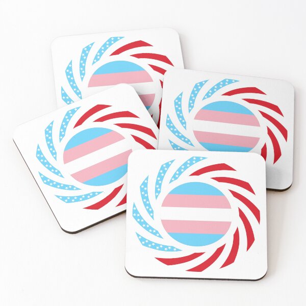 Item preview, Rainbow Murican Patriot Flag Series (Blue, Pink & White) designed and sold by Carbon-Fibre Media.
