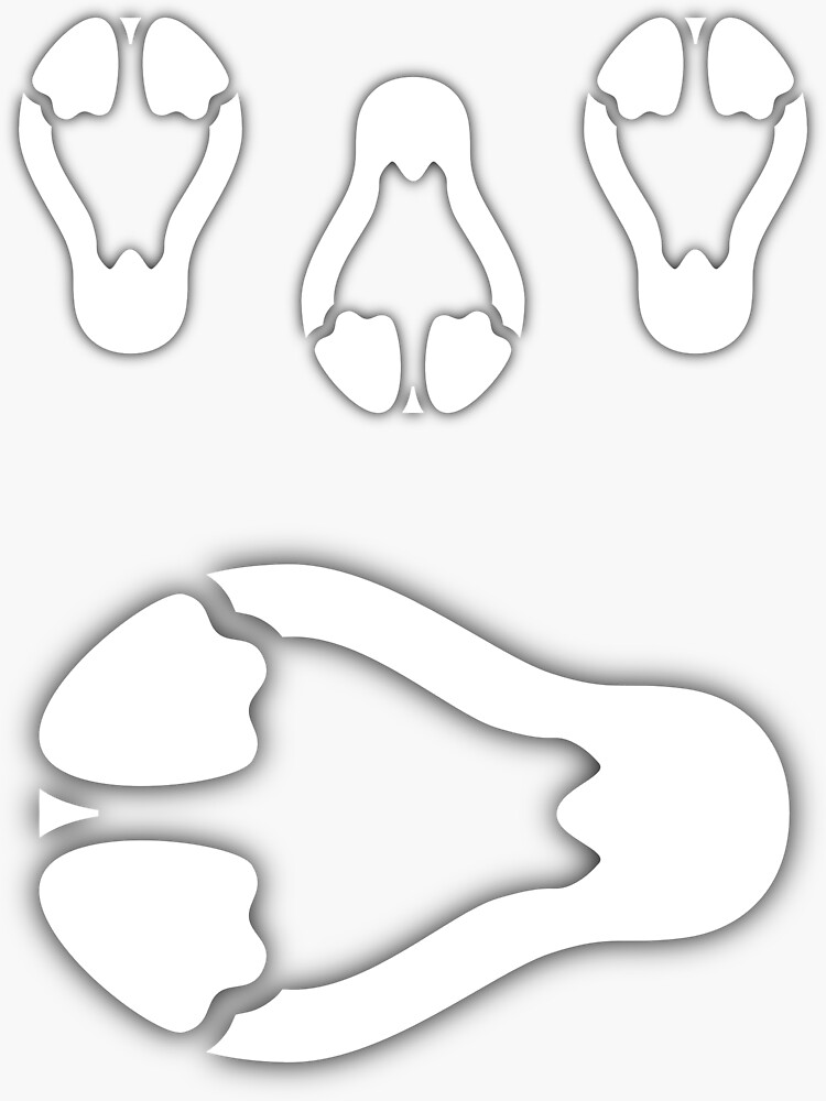 Stycil Tux Stickers (white, assorted sizes) by Cheeseness