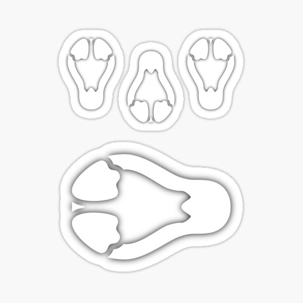 Stycil Tux Stickers (white, assorted sizes) Sticker