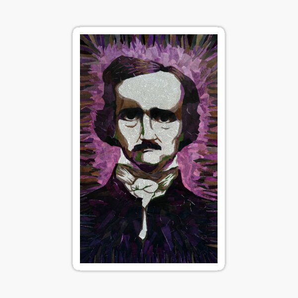 Edgar Allan Poe - Made from the Pages of his Short Stories & Poems Sticker