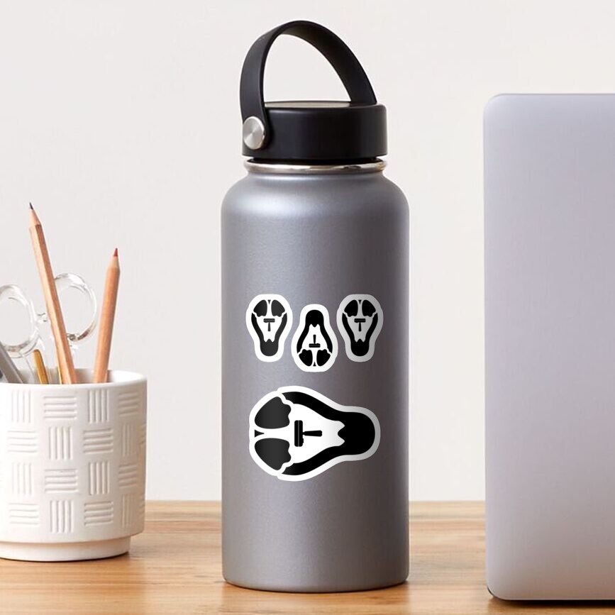 /r/linux_gaming Stycil Tux Stickers (black, assorted sizes) Sticker