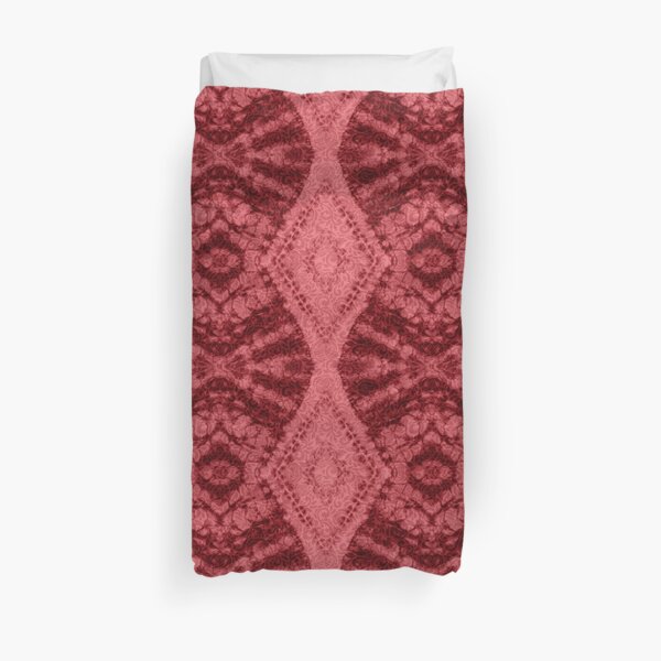 Daphne (Tie Dye) - Tango Red Duvet Cover