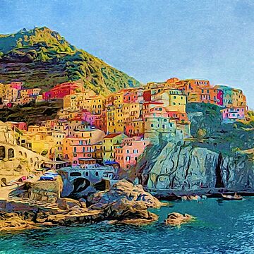 Artwork thumbnail, Cinque Terre, Italy | Painting by Christopher Taylor
