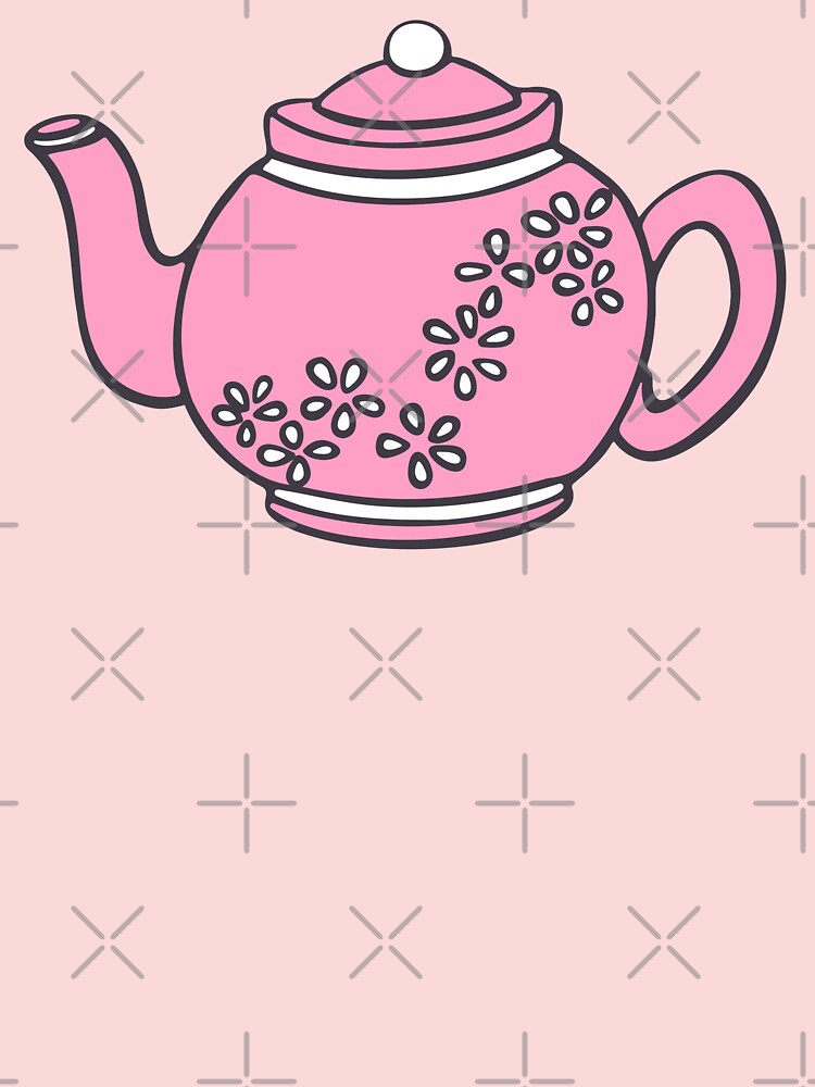 Hey Cute Tea funny rainbow teapot