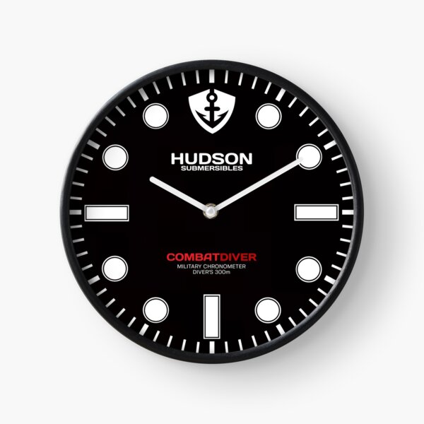 Hudson Submersibles - Horloge de montre CombatDiver Divers Horloge