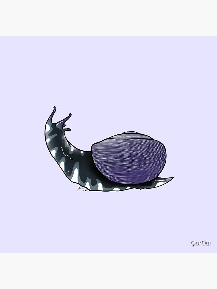 Asexual pride flag snail by Qur0w