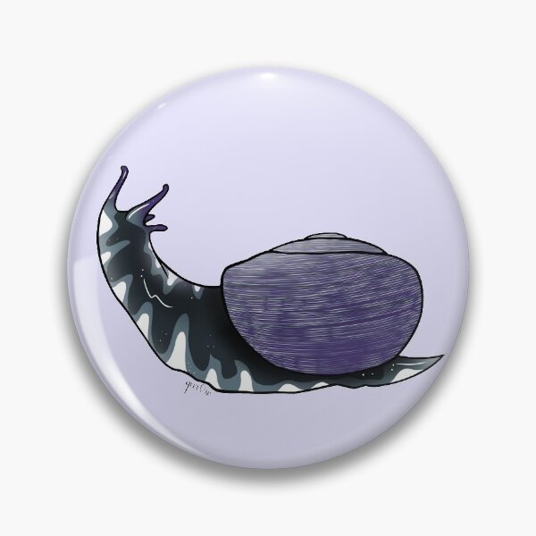 Asexual pride flag snail Pin