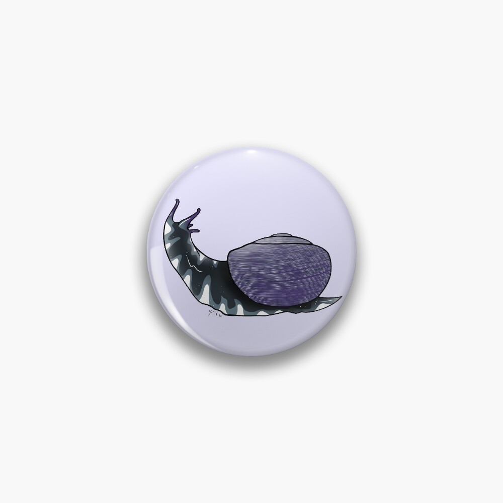 Asexual pride flag snail Pin