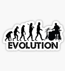 Evolution of a Drummer Sticker