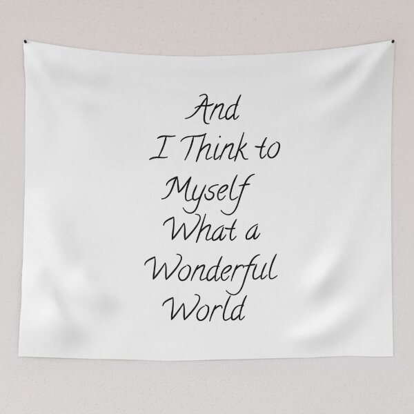 Item preview, And I think to Myself  What a Wonderful World   Positive  designed and sold by monpetitbijou.