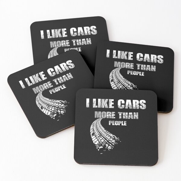 Item preview,  I like cars more than people, Car lover quotes, Funny Idea Gift designed and sold by JUSTBEELEGANT.
