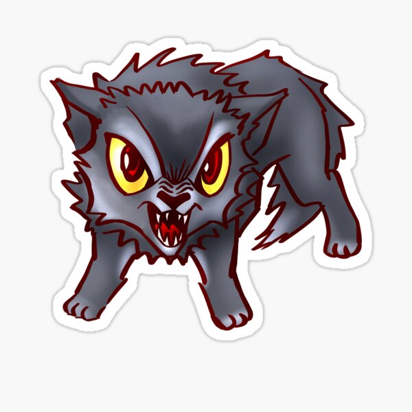 "Dire wolf" Sticker by GildedPixel Redbubble