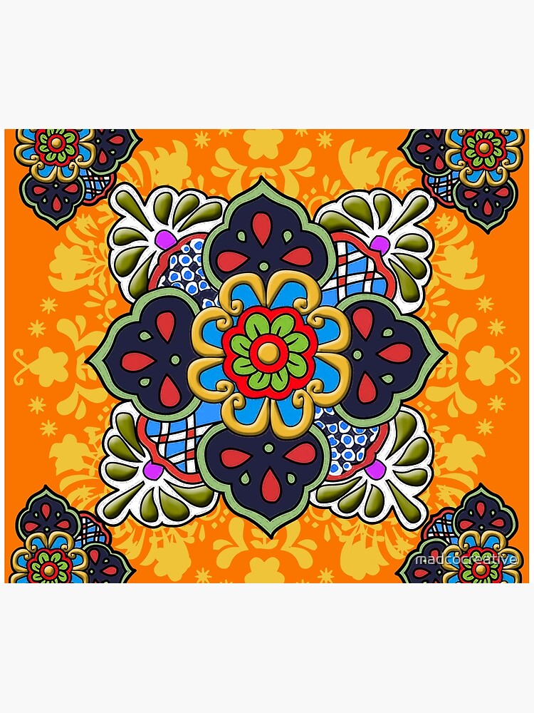 Mexican Talavera Flower by madcocreative