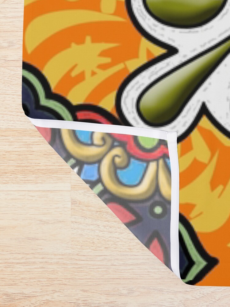 Alternate view of Mexican Talavera Flower Shower Curtain