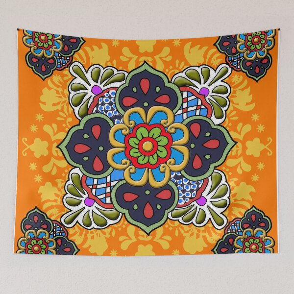 Item preview, Mexican Talavera Flower designed and sold by madcocreative.